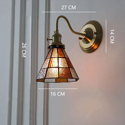 Bedroom Headboard Tiffany Living Room Background Wall Light Light Luxury Nordic American Retro Corridor Corridor All Copper Wall